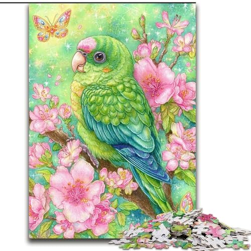 Puzzle 1000 Teile für Erwachsene Blumenpapagei-Puzzle aus Pappe, 26x38cm, perfekt für Halloween, Weihnachten, Geburtstagsgeschenk Puzzle 1000 Teile für Erwachsene Blumenpapagei-Puzzle aus Pappe, 26x38cm, perfekt für Halloween, Weihnachten, Geburtstagsgeschenk von ZKYUBEK