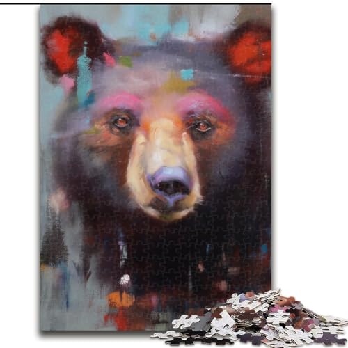 Puzzle 1000 Teile für Erwachsene Braunbär Holzpuzzle 50X75CM Perfekt für Halloween, Weihnachten, Geburtstagsgeschenk Puzzle 1000 Teile für Erwachsene Braunbär Holzpuzzle 50X75CM Perfekt für Halloween, Weihnachten, Geburtstagsgeschenk von ZKYUBEK