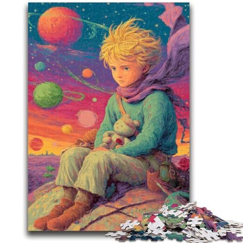 Puzzle 1000 Teile für Erwachsene Der kleine Prinz, Stressabbau mit vollständig ineinandergreifenden, zufällig geformten Teilen für Kinder ab 14 Jahren, 50x75cm Puzzle 1000 Teile für Erwachsene Der kleine Prinz, Stressabbau mit vollständig ineinandergreifenden, zufällig geformten Teilen für Kinder ab 14 Jahren, 50x75cm von ZKYUBEK