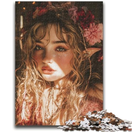 Puzzle 1000 Teile für Erwachsene Elfenmädchen, Spielzeug, Lernspiele, Stressabbau, Stärkung der Liebe zwischen Paaren, 50x75cm Puzzle 1000 Teile für Erwachsene Elfenmädchen, Spielzeug, Lernspiele, Stressabbau, Stärkung der Liebe zwischen Paaren, 50x75cm von ZKYUBEK