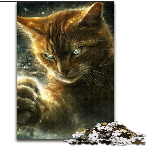 Puzzle 1000 Teile für Erwachsene Fantasy Cat Holzpuzzle 26X38CM für Reiseliebhaber und Paare, anspruchsvolles Spielzeug Puzzle 1000 Teile für Erwachsene Fantasy Cat Holzpuzzle 26X38CM für Reiseliebhaber und Paare, anspruchsvolles Spielzeug von ZKYUBEK
