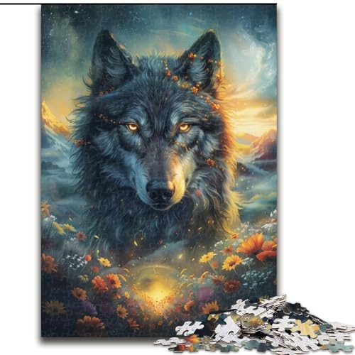 Puzzle 1000 Teile für Erwachsene Fantasy Wolf Kartonpuzzle 26x38cm Heimdekoration Denkspiel für Teenager und Familieninteraktion Puzzle 1000 Teile für Erwachsene Fantasy Wolf Kartonpuzzle 26x38cm Heimdekoration Denkspiel für Teenager und Familieninteraktion von ZKYUBEK