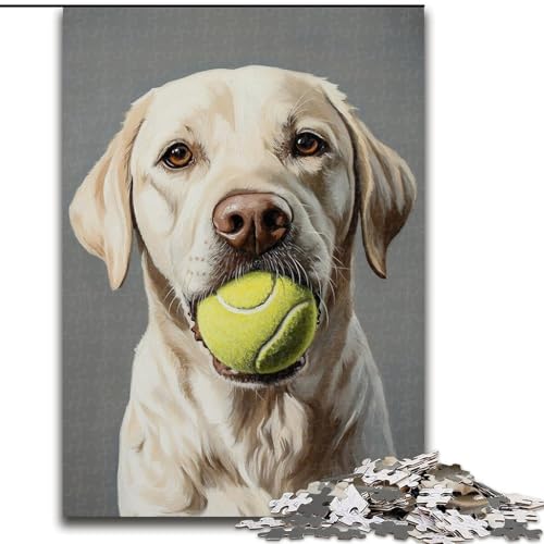 Puzzle 1000 Teile für Erwachsene Golden Retriever spielt Tennis Holzpuzzle 26x38cm Denksportspiel für Teenager Puzzle 1000 Teile für Erwachsene Golden Retriever spielt Tennis Holzpuzzle 26x38cm Denksportspiel für Teenager von ZKYUBEK
