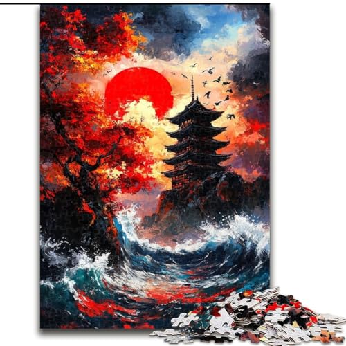Puzzle 1000 Teile für Erwachsene Japanische Tempel Anspruchsvolle Puzzles 50X75CM Pädagogisches Denkspiel, Künstlerische Heim- und Bürodekoration, Ab 14 Jahren Puzzle 1000 Teile für Erwachsene Japanische Tempel Anspruchsvolle Puzzles 50X75CM Pädagogisches Denkspiel, Künstlerische Heim- und Bürodekoration, Ab 14 Jahren von ZKYUBEK