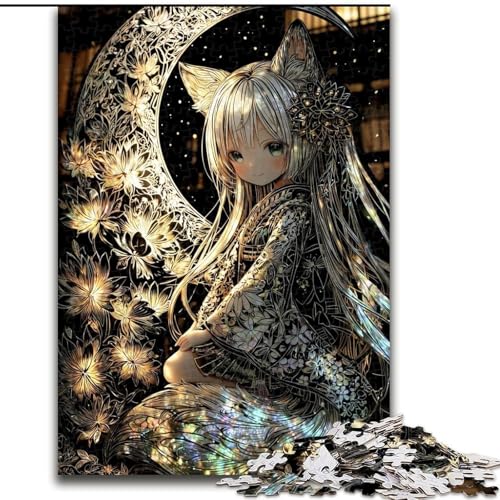 Puzzle 1000 Teile für Erwachsene Japanisches Anime-Mädchen Puzzles für Erwachsene 26X38CM Herausforderndes DIY-Denkspiel, perfektes Familienspiel oder dekoratives Geschenk von ZKYUBEK
