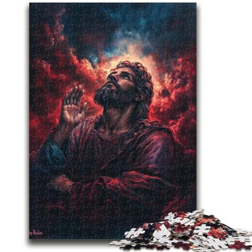 Puzzle 1000 Teile für Erwachsene Jesus, Elefantenspielzeug, Denkspiel, Geburtstagsgeschenk, Geschenke, Wandkunst für Kinder ab 14 Jahren, 26x38cm von ZKYUBEK