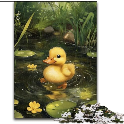 Puzzle 1000 Teile für Erwachsene Kleine Ente im Lotusblatt Puzzles für Erwachsene 26X38CM Herausforderndes DIY-Denkspiel, perfektes Familienspiel oder dekoratives Geschenk Puzzle 1000 Teile für Erwachsene Kleine Ente im Lotusblatt Puzzles für Erwachsene 26X38CM Herausforderndes DIY-Denkspiel, perfektes Familienspiel oder dekoratives Geschenk von ZKYUBEK