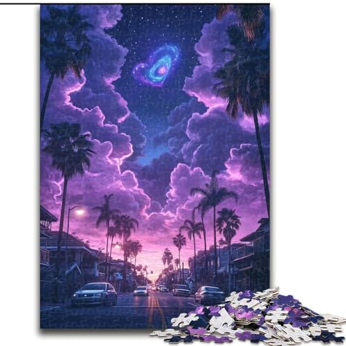 Puzzle 1000 Teile für Erwachsene Lila Sonnenuntergang Puzzle 26X38CM Herausforderndes Denkspiel für Teenager, Familienspaß Interaktives Spiel Puzzle 1000 Teile für Erwachsene Lila Sonnenuntergang Puzzle 26X38CM Herausforderndes Denkspiel für Teenager, Familienspaß Interaktives Spiel von ZKYUBEK