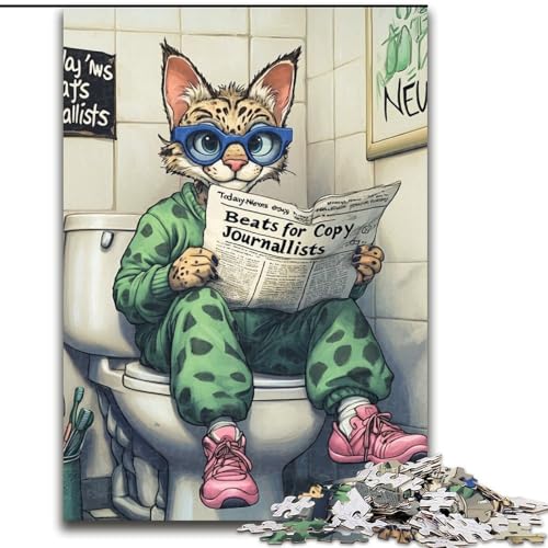 Puzzle 1000 Teile für Erwachsene Lynx Go Toilet Unmögliches Puzzle für Erwachsene Größe 50x75cm für interaktives Familienspiel Puzzle 1000 Teile für Erwachsene Lynx Go Toilet Unmögliches Puzzle für Erwachsene Größe 50x75cm für interaktives Familienspiel von ZKYUBEK