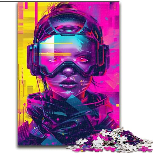 Puzzle 1000 Teile für Erwachsene Mechanischer Krieger Unmögliches Puzzle für Erwachsene 26x38cm Geburtstagsgeschenkidee, anspruchsvolles Denkspiel von ZKYUBEK