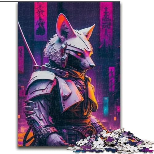 Puzzle 1000 Teile für Erwachsene Neon Warrior, schwierige Puzzles für Erwachsene, Größe 50x75cm, anspruchsvolles DIY-Denkspiel, perfektes Familienspiel oder dekoratives Geschenk von ZKYUBEK