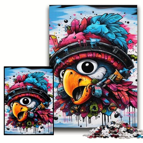 Puzzle 1000 Teile für Erwachsene Piratenpapagei Holzpuzzle 50x75cm Perfekt für Halloween, Weihnachten, Geburtstagsgeschenk Puzzle 1000 Teile für Erwachsene Piratenpapagei Holzpuzzle 50x75cm Perfekt für Halloween, Weihnachten, Geburtstagsgeschenk von ZKYUBEK