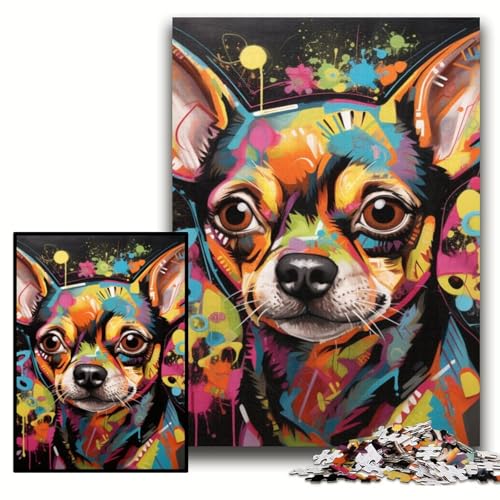 Puzzle 1000 Teile für Erwachsene Schimpansen-Graffiti Holzpuzzle für Erwachsene 50x75cm Spaß für den Familienspielabend, dekoratives Kunstwerk zum Selbermachen Puzzle 1000 Teile für Erwachsene Schimpansen-Graffiti Holzpuzzle für Erwachsene 50x75cm Spaß für den Familienspielabend, dekoratives Kunstwerk zum Selbermachen von ZKYUBEK