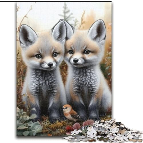 Puzzle 1000 Teile für Erwachsene Schneefuchs Holzpuzzle 26X38CM für Reiseliebhaber und Paare, anspruchsvolles Spielzeug Puzzle 1000 Teile für Erwachsene Schneefuchs Holzpuzzle 26X38CM für Reiseliebhaber und Paare, anspruchsvolles Spielzeug von ZKYUBEK