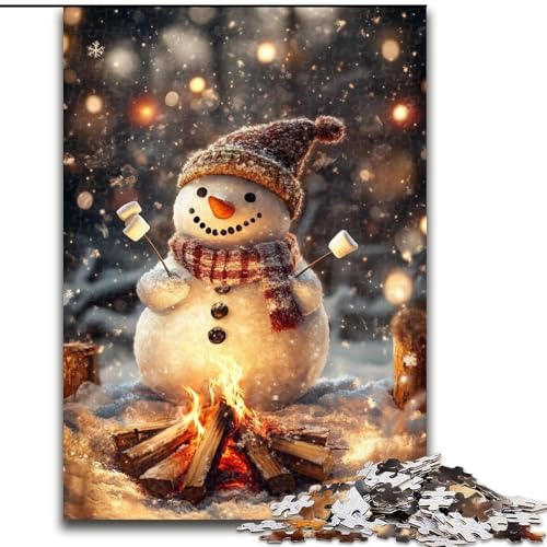 Puzzle 1000 Teile für Erwachsene Schneemann Holzpuzzle 26X38CM für Reiseliebhaber und Paare, anspruchsvolles Spielzeug Puzzle 1000 Teile für Erwachsene Schneemann Holzpuzzle 26X38CM für Reiseliebhaber und Paare, anspruchsvolles Spielzeug von ZKYUBEK