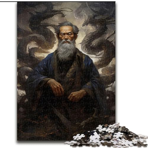 Puzzle 1000 Teile für Erwachsene Schwarzmagier, der Schatten regiert, Kartonpuzzle, Größe 26x38cm, für Reiseliebhaber und Paare, anspruchsvolles Spielzeug von ZKYUBEK