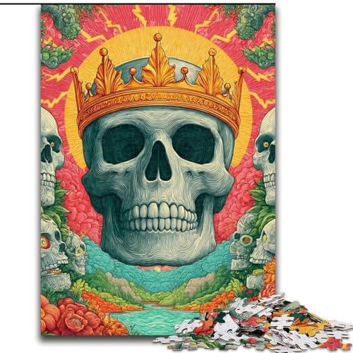 Puzzle 1000 Teile für Erwachsene Skelettkönig-Puzzle aus Pappe, 26x38cm, Denkspiel für Teenager und Familieninteraktion Puzzle 1000 Teile für Erwachsene Skelettkönig-Puzzle aus Pappe, 26x38cm, Denkspiel für Teenager und Familieninteraktion von ZKYUBEK