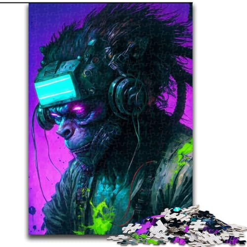 Puzzle 1000 Teile für Erwachsene The Virtual Apes aus Karton, Größe 26x38cm, für Reiseliebhaber und Paare, anspruchsvolles Spielzeug von ZKYUBEK