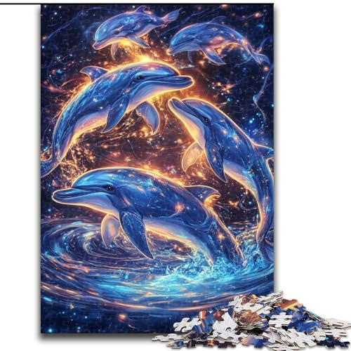 Puzzle 1000 Teile für Erwachsene Traumdelfin Holzpuzzle 50x75cm Perfekt für Halloween, Weihnachten, Geburtstagsgeschenk Puzzle 1000 Teile für Erwachsene Traumdelfin Holzpuzzle 50x75cm Perfekt für Halloween, Weihnachten, Geburtstagsgeschenk von ZKYUBEK