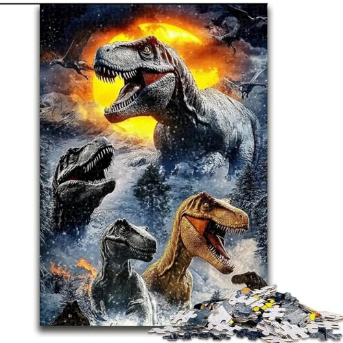 Puzzle 1000 Teile für Erwachsene Tyrannosaurus Holzpuzzle 26X38CM Teenager, Paare und Freunde zum Geburtstag, Weihnachten Puzzle 1000 Teile für Erwachsene Tyrannosaurus Holzpuzzle 26X38CM Teenager, Paare und Freunde zum Geburtstag, Weihnachten von ZKYUBEK