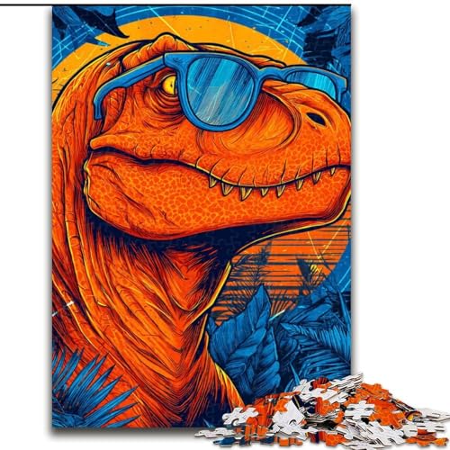 Puzzle 1000 Teile für Erwachsene Tyrannosaurus Holzpuzzle 50X75CM Perfekt für Halloween, Weihnachten, Geburtstagsgeschenk Puzzle 1000 Teile für Erwachsene Tyrannosaurus Holzpuzzle 50X75CM Perfekt für Halloween, Weihnachten, Geburtstagsgeschenk von ZKYUBEK
