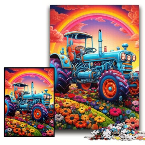 Puzzle 1000 Teile für Erwachsene. Bunte Traktor-Puzzles für Erwachsene, 26x38cm. Perfekt für Familienspaß an Weihnachten, Thanksgiving, Geburtstagen und Ostern. von ZKYUBEK