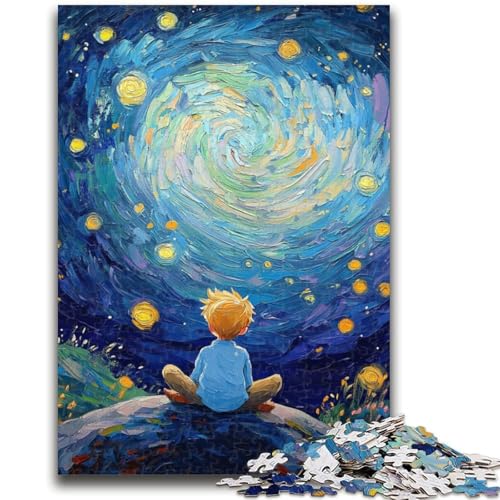 Puzzle 1000 Teile für Jugendliche, Der kleine Prinz des Nachthimmels, geeignet für Personen ab 14 Jahren, Lernspiele, Wichtelgeschenke, 26x38cm von ZKYUBEK