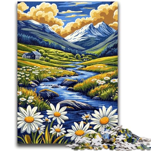 Puzzle 1000 Teile für Jugendliche, Landschaftskunst, geeignet für Personen ab 14 Jahren, Lernspiele, Wichtelgeschenke, 50x75cm von ZKYUBEK