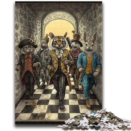 Puzzle 1000 Teile für Jugendliche, Zirkustiere, geeignet für Personen ab 14 Jahren, Lernspiele, Wichtelgeschenke, 26x38cm Puzzle 1000 Teile für Jugendliche, Zirkustiere, geeignet für Personen ab 14 Jahren, Lernspiele, Wichtelgeschenke, 26x38cm von ZKYUBEK