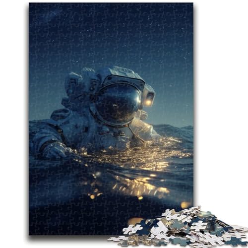 Puzzle 1000 Teile für Jugendliche Astronaut, für und ab 14 Jahren Pädagogisches Lernspielzeug Familienspiele Geburtstagsgeschenk 50X75CM von ZKYUBEK
