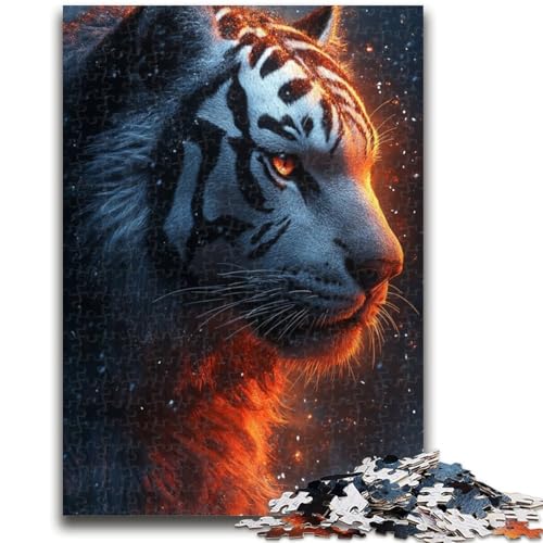 Puzzle 1000 Teile für Jugendliche Flammentiger Familienspaß Ganze Familie Für Und Alter Ab 14 Jahren 50X75CM von ZKYUBEK