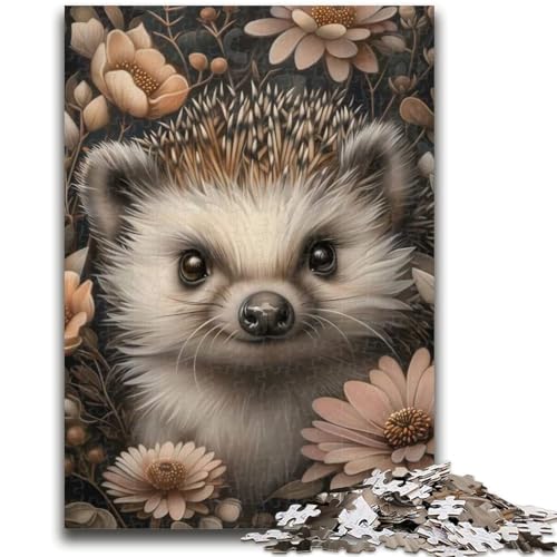 Puzzle 1000 Teile für Jugendliche Igel, für 14+ Anspruchsvolles Spiel als Geschenk für die ganze Familie und Freunde 50X75CM von ZKYUBEK