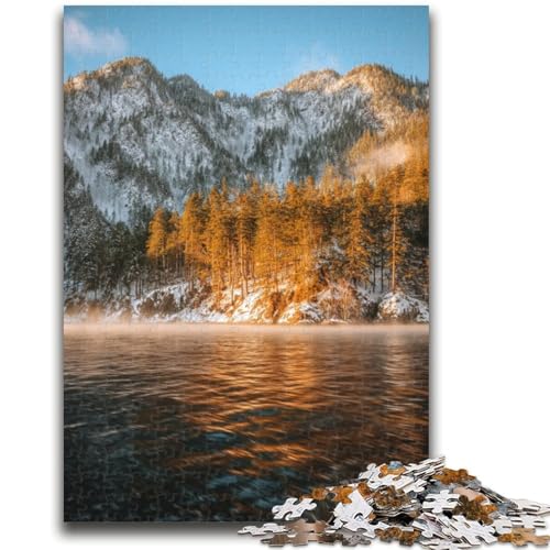 Puzzle 1000 Teile für Jugendliche Schöne Berge und Seen Familienspaß Ganze Familie Für Und Alter Ab 14 Jahren 50X75CM von ZKYUBEK
