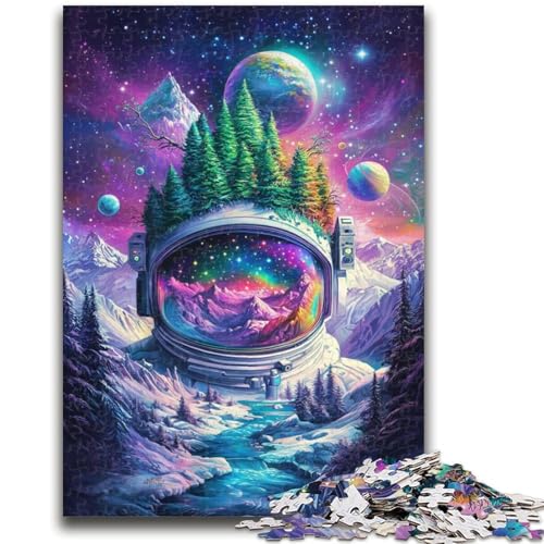 Puzzle 1000 Teile für Teenager, Astronauten-Berge, Stressabbau, schwierige Herausforderung, einzigartige Heimdekoration und Geschenke, 50x75cm Puzzle 1000 Teile für Teenager, Astronauten-Berge, Stressabbau, schwierige Herausforderung, einzigartige Heimdekoration und Geschenke, 50x75cm von ZKYUBEK