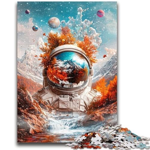 Puzzle 1000 Teile für Teenager, Astronauten-Berge-Spiel, Spielzeug, jedes Teil ist einzigartig – anspruchsvolles Familienspiel, 26x38cm von ZKYUBEK