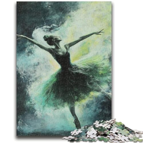 Puzzle 1000 Teile für Teenager, Balletttänzerin, geeignet für Personen ab 14 Jahren, Lernspiele, Wichtelgeschenke, 26x38cm Puzzle 1000 Teile für Teenager, Balletttänzerin, geeignet für Personen ab 14 Jahren, Lernspiele, Wichtelgeschenke, 26x38cm von ZKYUBEK