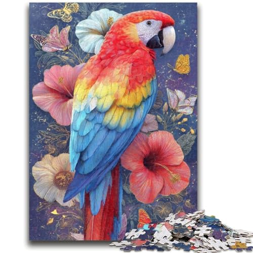Puzzle 1000 Teile für Teenager, Blumen und Papageien, geeignet für Personen ab 14 Jahren, Lernspiele, Wichtelgeschenke, 26x38cm Puzzle 1000 Teile für Teenager, Blumen und Papageien, geeignet für Personen ab 14 Jahren, Lernspiele, Wichtelgeschenke, 26x38cm von ZKYUBEK