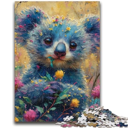 Puzzle 1000 Teile für Teenager, Blumenkoala, geeignet für Personen ab 14 Jahren, Lernspiele, Wichtelgeschenke, 26x38cm Puzzle 1000 Teile für Teenager, Blumenkoala, geeignet für Personen ab 14 Jahren, Lernspiele, Wichtelgeschenke, 26x38cm von ZKYUBEK