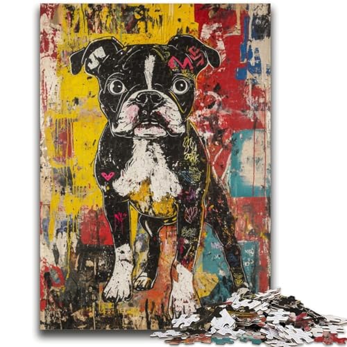 Puzzle 1000 Teile für Teenager, Boxerhund, geeignet für Personen ab 14 Jahren, Lernspiele, Wichtelgeschenke, 50x75cm Puzzle 1000 Teile für Teenager, Boxerhund, geeignet für Personen ab 14 Jahren, Lernspiele, Wichtelgeschenke, 50x75cm von ZKYUBEK