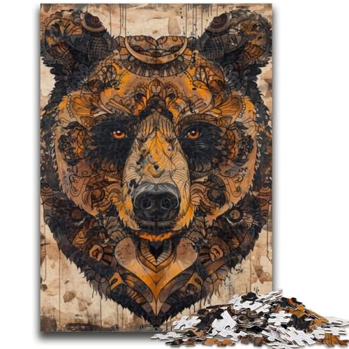 Puzzle 1000 Teile für Teenager, Braunbär-Spielzeug, jedes Teil ist einzigartig – anspruchsvolles Familienspiel, 50x75cm Puzzle 1000 Teile für Teenager, Braunbär-Spielzeug, jedes Teil ist einzigartig – anspruchsvolles Familienspiel, 50x75cm von ZKYUBEK