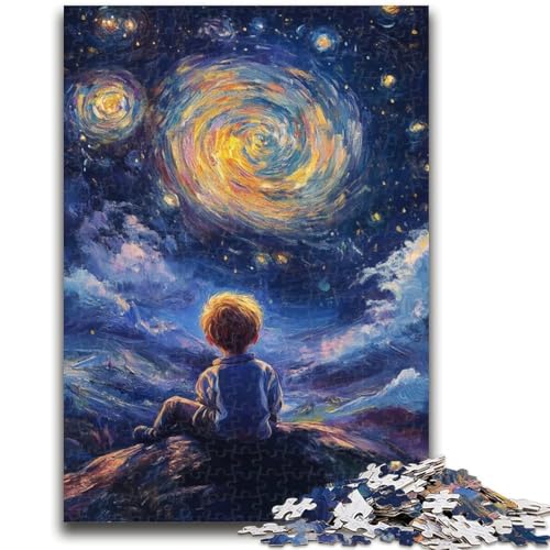 Puzzle 1000 Teile für Teenager, Der kleine Prinz des Nachthimmels, geeignet für Kinder ab 14 Jahren, Lernspiele für Zuhause, DIY-Spielzeug, Kunstwerk, Geschenk, 50x75cm Puzzle 1000 Teile für Teenager, Der kleine Prinz des Nachthimmels, geeignet für Kinder ab 14 Jahren, Lernspiele für Zuhause, DIY-Spielzeug, Kunstwerk, Geschenk, 50x75cm von ZKYUBEK
