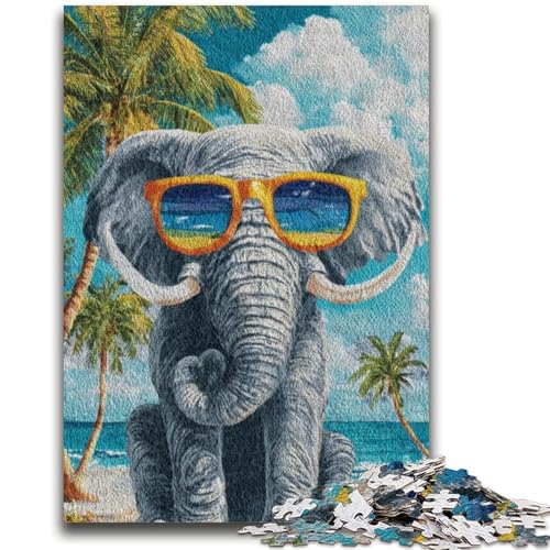 Puzzle 1000 Teile für Teenager, Elefanten-Spielzeug, jedes Teil ist einzigartig – anspruchsvolles Familienspiel, 50x75cm Puzzle 1000 Teile für Teenager, Elefanten-Spielzeug, jedes Teil ist einzigartig – anspruchsvolles Familienspiel, 50x75cm von ZKYUBEK