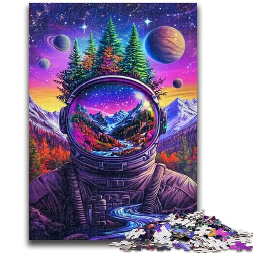 Puzzle 1000 Teile für Teenager, Geschenke für Astronauten und Berge, Stressabbau, schwierige Herausforderung, einzigartige Heimdekoration und Geschenke, 26x38cm von ZKYUBEK