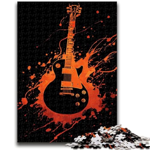 Puzzle 1000 Teile für Teenager, Gitarre, geeignet für Personen ab 14 Jahren, Lernspiele, Wichtelgeschenke, 26x38cm Puzzle 1000 Teile für Teenager, Gitarre, geeignet für Personen ab 14 Jahren, Lernspiele, Wichtelgeschenke, 26x38cm von ZKYUBEK