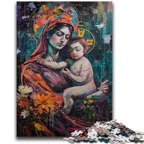 Puzzle 1000 Teile für Teenager, Jesus-Graffiti-Spiel, Spielzeug, jedes Teil ist einzigartig – anspruchsvolles Familienspiel, 50x75cm Puzzle 1000 Teile für Teenager, Jesus-Graffiti-Spiel, Spielzeug, jedes Teil ist einzigartig – anspruchsvolles Familienspiel, 50x75cm von ZKYUBEK