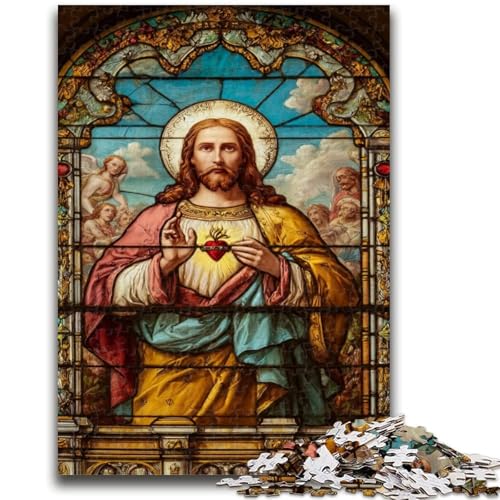 Puzzle 1000 Teile für Teenager, Jesus-Kunst, Lernspielzeug, Familienspiele, stärkt die Liebe zwischen Paaren, 26x38cm Puzzle 1000 Teile für Teenager, Jesus-Kunst, Lernspielzeug, Familienspiele, stärkt die Liebe zwischen Paaren, 26x38cm von ZKYUBEK