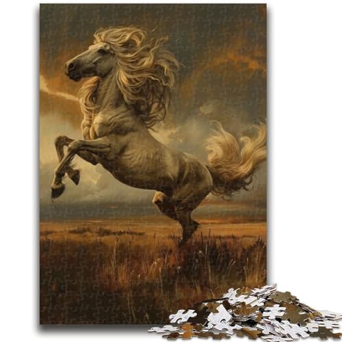 Puzzle 1000 Teile für Teenager, Löwe, Pferd, Elefant, Spielzeug, Denkspiel, Geburtstagsgeschenk, Geschenke, Wandkunst, für Kinder ab 14 Jahren, 26x38cm von ZKYUBEK