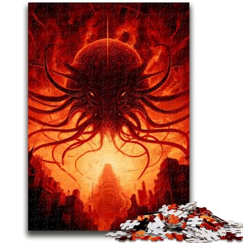 Puzzle 1000 Teile für Teenager, Oktopus-Monster, Familienspiel, Stressabbau, schwierige Herausforderung, EIN Kunstwerk für Kinder ab 14 Jahren, 26x38cm Puzzle 1000 Teile für Teenager, Oktopus-Monster, Familienspiel, Stressabbau, schwierige Herausforderung, EIN Kunstwerk für Kinder ab 14 Jahren, 26x38cm von ZKYUBEK
