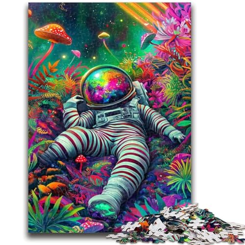 Puzzle 1000 Teile für Teenager, Psychedelischer Astronaut, Geeignet für Kinder ab 14 Jahren, Lernspiele für Zuhause, DIY-Spielzeug, Kunstwerk, Geschenk, 50x75cm Puzzle 1000 Teile für Teenager, Psychedelischer Astronaut, Geeignet für Kinder ab 14 Jahren, Lernspiele für Zuhause, DIY-Spielzeug, Kunstwerk, Geschenk, 50x75cm von ZKYUBEK