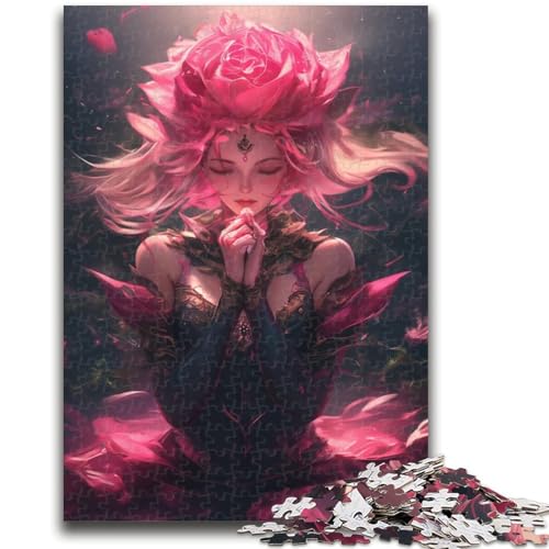 Puzzle 1000 Teile für Teenager, Rosenmädchen, ab 14 Jahren, entspannendes intellektuelles Lernspielzeug, tolles Geschenk, 50x75cm Puzzle 1000 Teile für Teenager, Rosenmädchen, ab 14 Jahren, entspannendes intellektuelles Lernspielzeug, tolles Geschenk, 50x75cm von ZKYUBEK
